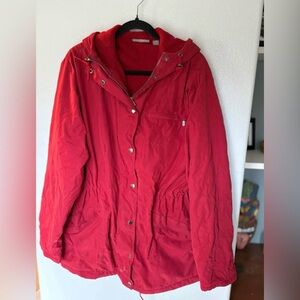 Nordstrom Women's Red Hooded Jacket